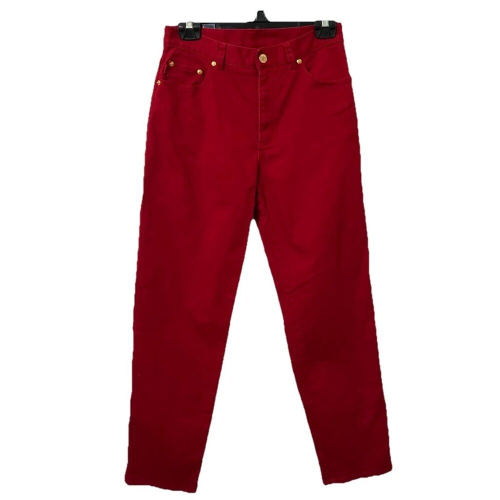 Vintage Lauren Jeans Co Ralph Lauren Jeans Womens 8P Red Denim Preppy Y2K‎